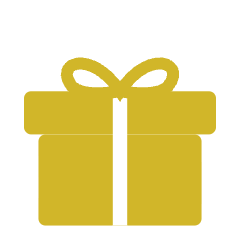 Curated branded gift boxes icon