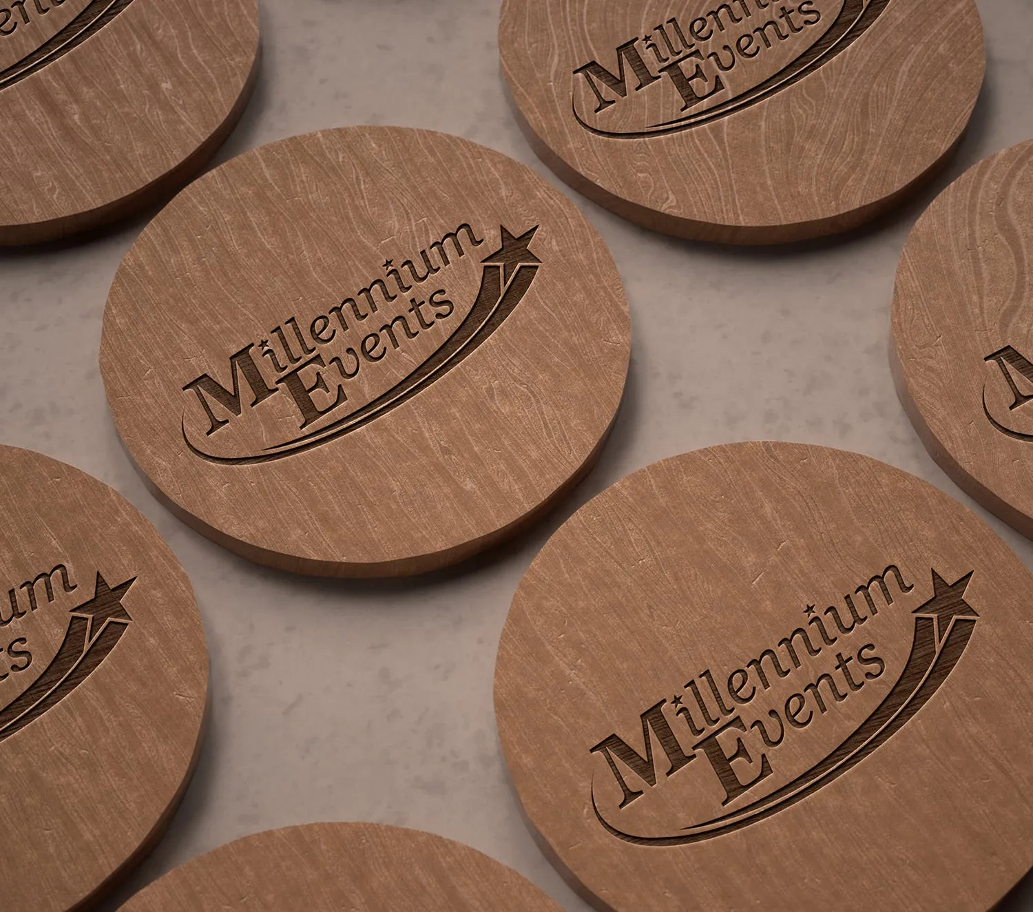 Custom branded wood board